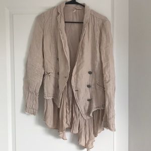 Free People blush cotton jacket